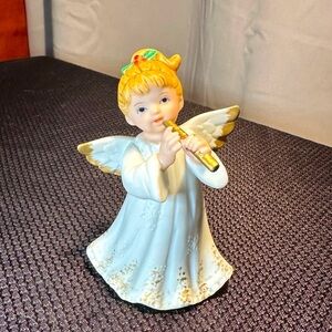 Vintage Lefton Angel Playing Flute